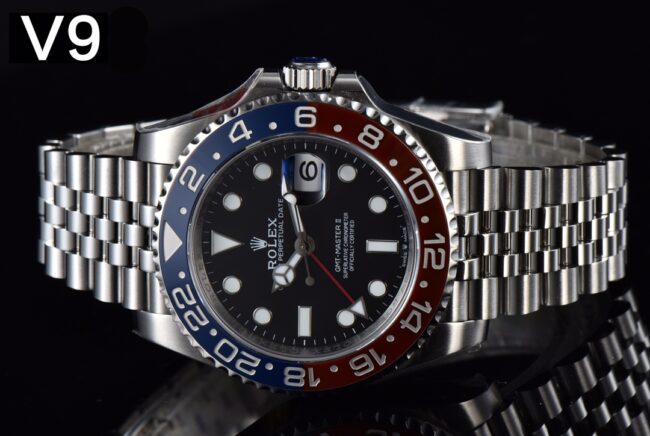 top-tier replicaＶRolexblack dialGMT-MasterGMT full series watch detail shots