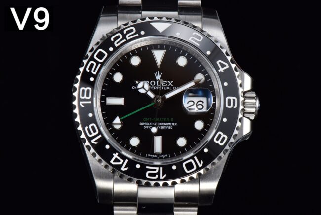 The full series of high-quality V9RolexGMT-Master from major manufacturers is shockingly launched. Front view