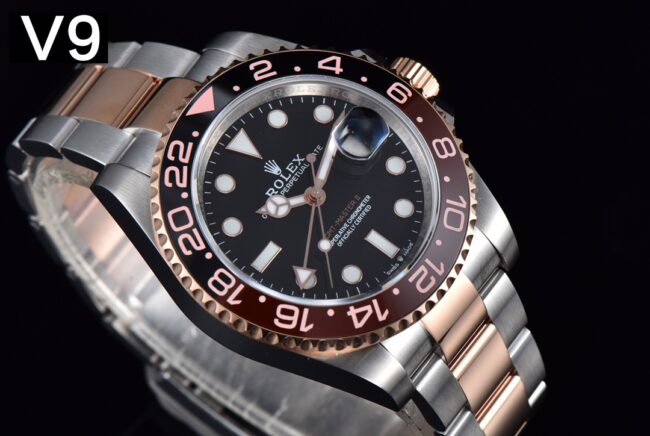 top-tier replicaＶRolex indirect black dialGMT-MasterGMT full series watch front view