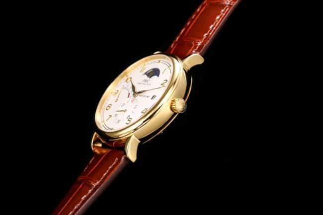 top-tiersuper cloneTWAIWC Portofino series white dialIW516409 see-through bottom watch side view