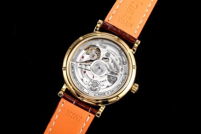 top-tiersuper cloneTWAIWC Portofino series white dialIW516409 see-through bottom watch movement picture
