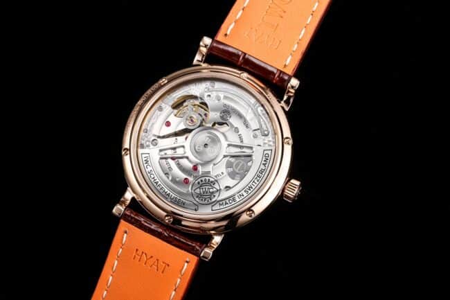 Big factory high-quality TWAIWC Portofino series blue dial IW516409 see-through bottom watch movement picture