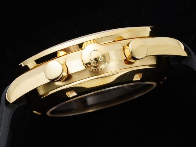 top-tiersuper cloneRM2022 legendary space watch yellow dial Omega Speedmaster series moon watch side view