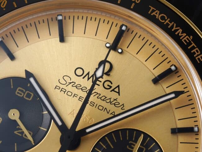 top-tiersuper cloneRM2022 legendary space watch yellow plate Omega Speedmaster series moon watch detail shots