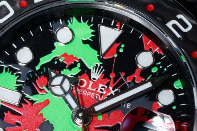 top-tier replicaVSRolexGMT-Master new carbon fiber case carbon fiber pattern watch detail shots