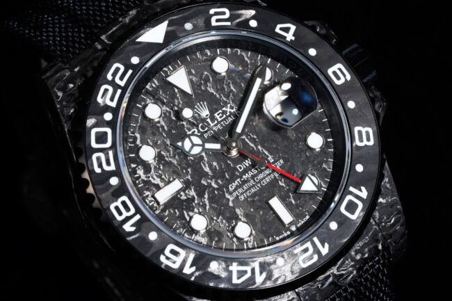 Big factory high-quality replicaVS new product RolexGMT-Master carbon fiber case with hard appearance front view