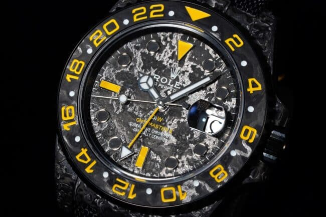 top-tiersuper cloneVS Factory new RolexGMT-Master carbon fiber case men's watch front view