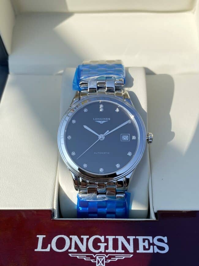 top-tier century-old classic Longines military flag series originated from 1957 front view