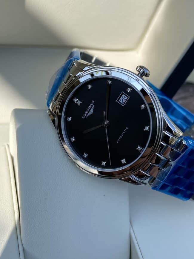 top-tier century-old classic Longines military flag series originated from 1957 front view