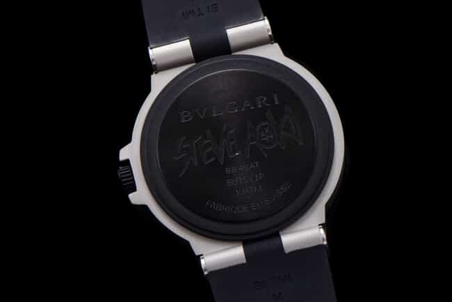 top-tier replicaBvlgariSteve Aoki white steel joint watch back cover picture