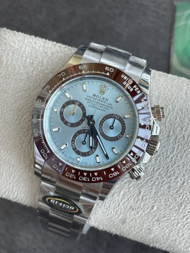 Big factory high-quality BTRolex new Ice Landi 4130 movement men's watch front view