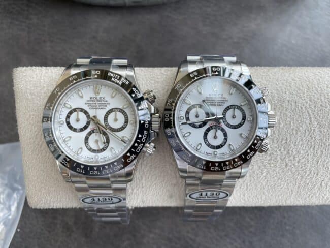 Dachang high-quality replicaC factory new Panda ceramic white steel Daytona4130movement front view