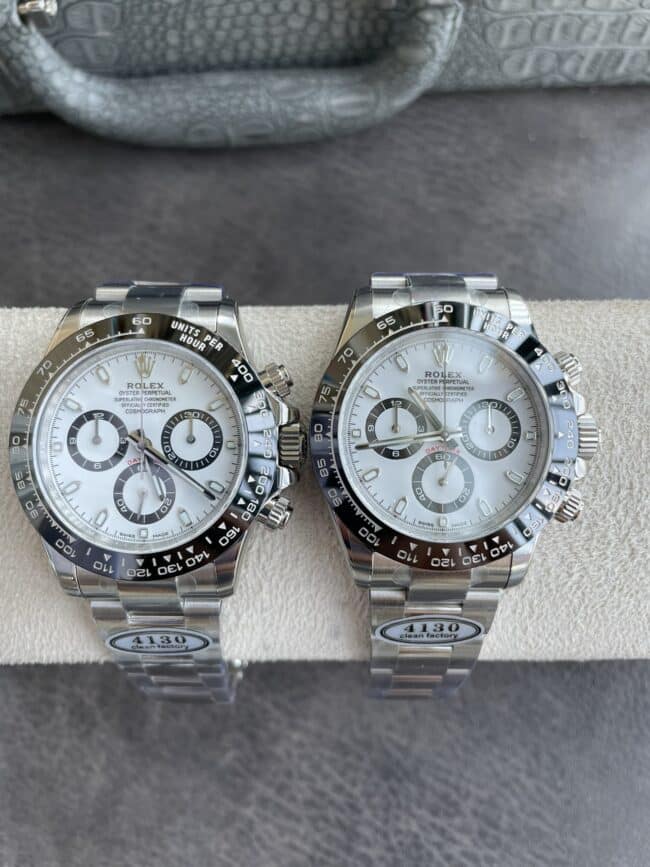 Dachang high-quality replicaC factory new Panda ceramic white steel Daytona4130movement front view