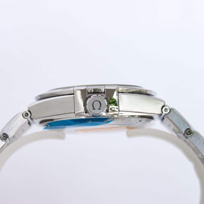 top-tiersuper cloneOmegaOR factory OEM new product 39mm Constellation series stainless steel watch side view