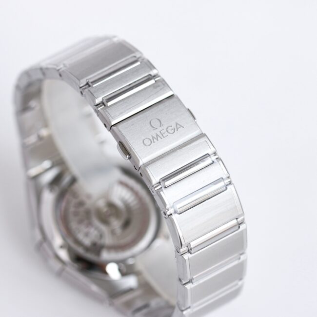 collectible Omega white steel OR original mold new 39mm Constellation series stainless steel watch buckle picture