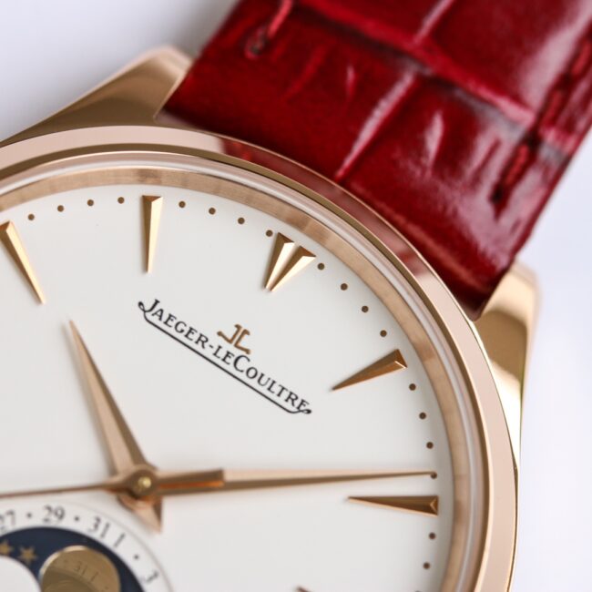 top-tier replicaGF FactoryJaeger-LeCoultre ultra-thin master series moon phase36mm stainless steelcase watch detail shots