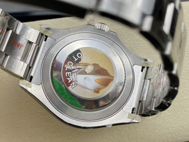 Top C factory Rolex Yacht-Master series black dial 3235 movement 904 stainless steel watch case back photo