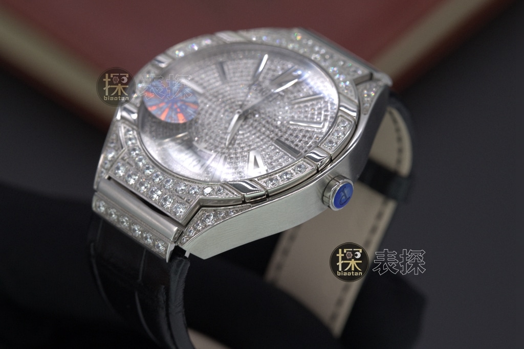 MKS Factory Piaget men's POLO watch Gypsophila diamond leather strap model detail shots
