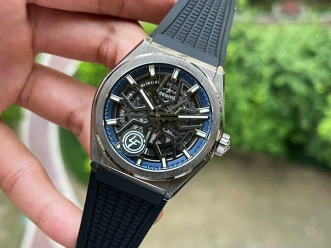 Big factory high-quality replicaLF Zenith DEFY series new upgraded version of Land Rover's iconic flower wheel high-value hollow men's watch front view