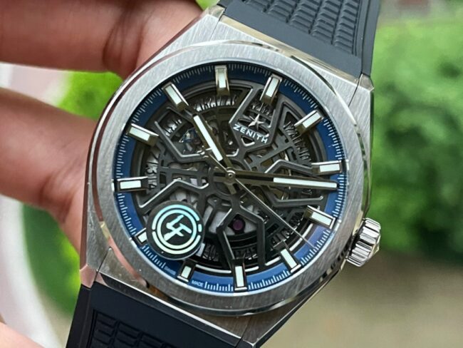 Big factory high-quality replicaLF Zenith DEFY series new upgraded version of Land Rover's iconic flower wheel high-value hollow men's watch front view