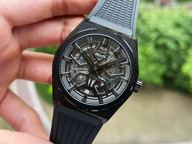 Big factory high-quality replicaLF Zenith black dialDEFY series new upgraded version men's watch front view
