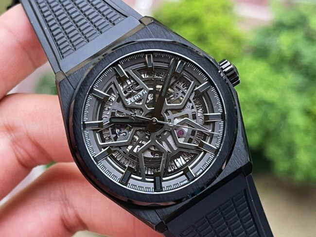 Big factory high-quality replicaLF Zenith black dialDEFY series new upgraded version men's watch front view