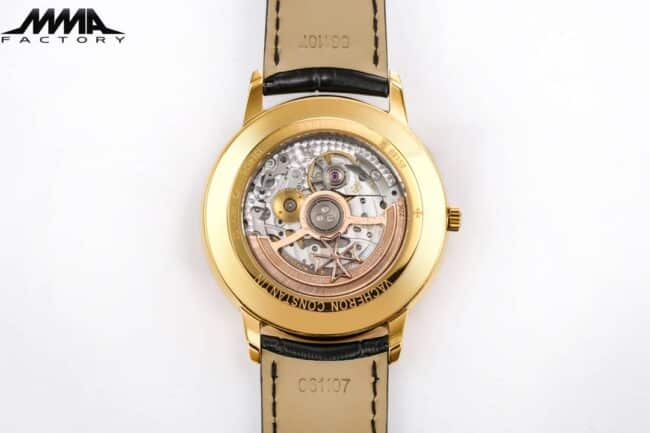 top-tier replicaMMA factory Vacheron Constantin18krose gold heritage series 85180 men's watch movement picture