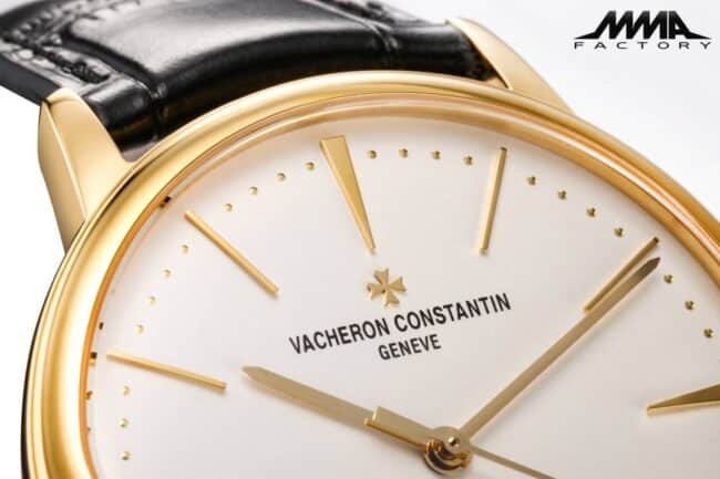 top-tier replicaMMA factory Vacheron Constantin18krose gold heritage series 85180 men's watch detail shots