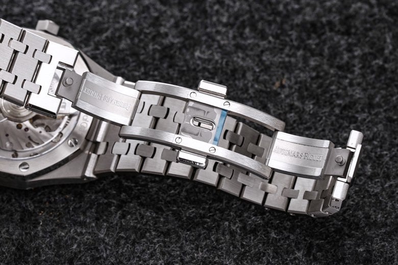 top-tier replicaR8 factory 2022 Audemars Piguet gray plate Royal Oak self-winding tourbillon men's watch clasp picture