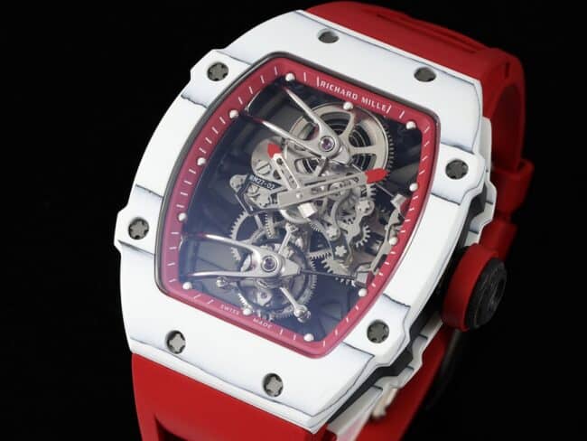 Top-quality Richard Mille sports tourbillon men's watch, front view