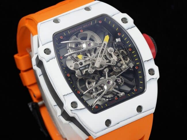Top Richard Mille new RM 27-02 sports tourbillon watch front view