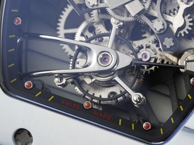 High-quality Richard Mille sports tourbillon men's watch movement diagram