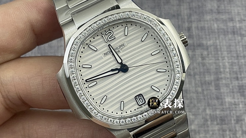 3K FactoryPatek Philippe sporty and elegant 7118super watch ladies white dial diamond steel bracelet model picture and price front live photo