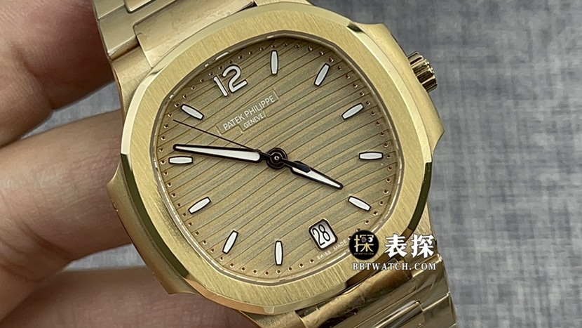 3K FactoryPatek Philippe sporty and elegant 71181:1top-tier watch women's honey gold silver plate steel bracelet model pictures and prices front live photo