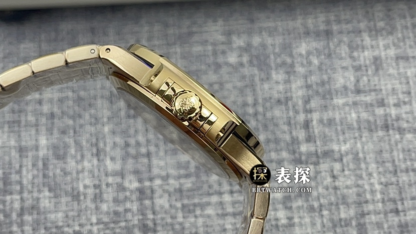 3K FactoryPatek Philippe sporty and elegant 71181:1top-tier watch women's honey gold silver plate steel bracelet model pictures and prices side live photo