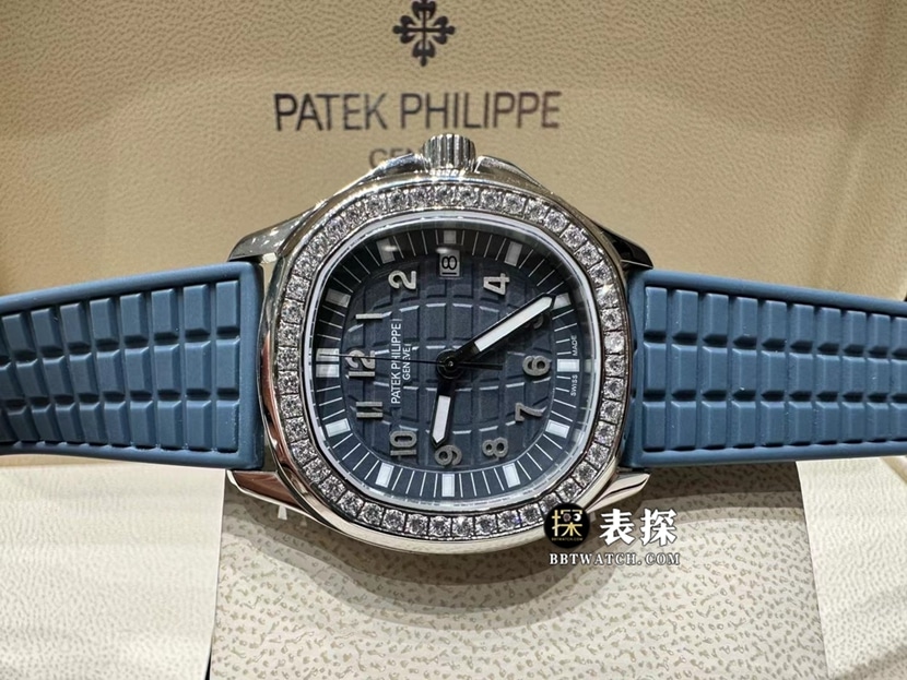 MMA factory Patek Philippe5067A grenade top-tier 1:1super watch ladies blue dial diamond rubber model picture and price front live photo