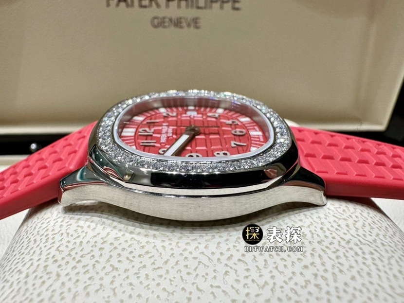 MMA factory Patek Philippe5067Atop-tier watch ladies red dial rubber model picture and price side live photo