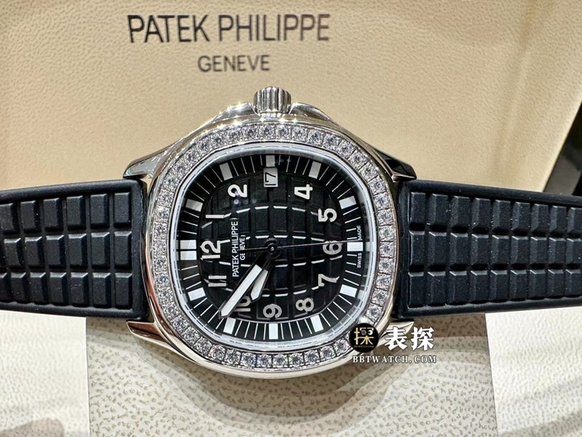 MMA factory Patek Philippe5067A1:1super watch ladies black dial rubber model picture and price front live photo