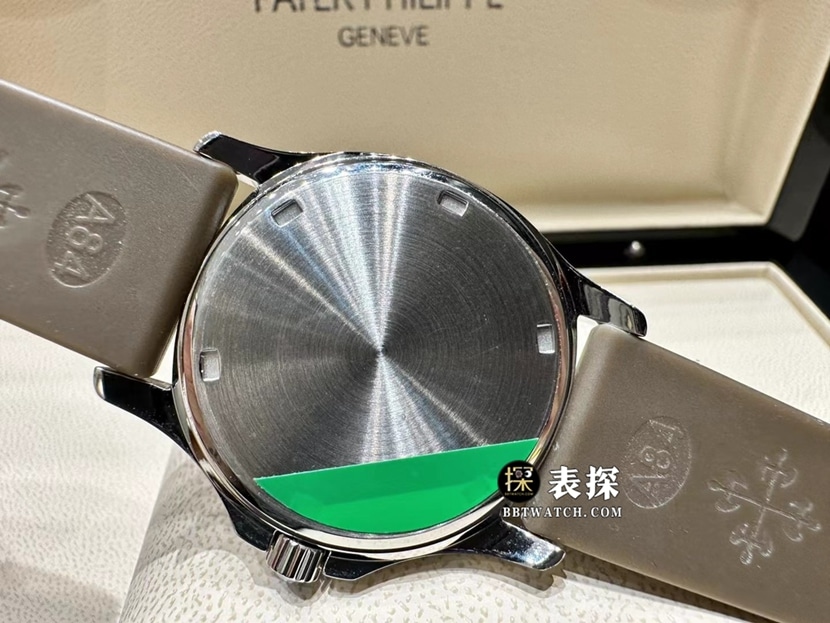 MMA factory Patek Philippe5067A1:1super watch ladies chocolate disc rubber model picture and price caseback live photo