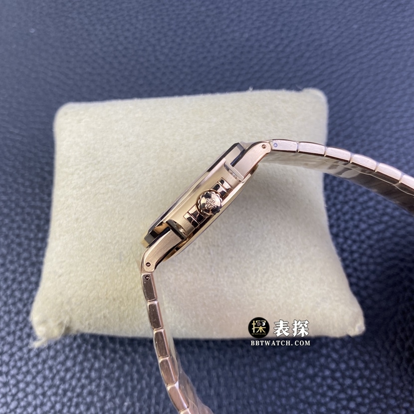3KPatek Philippe sports elegant series 7118top-tier 1:1high-quality watch ladies gold brown plate steel bracelet model pictures and prices side live photo