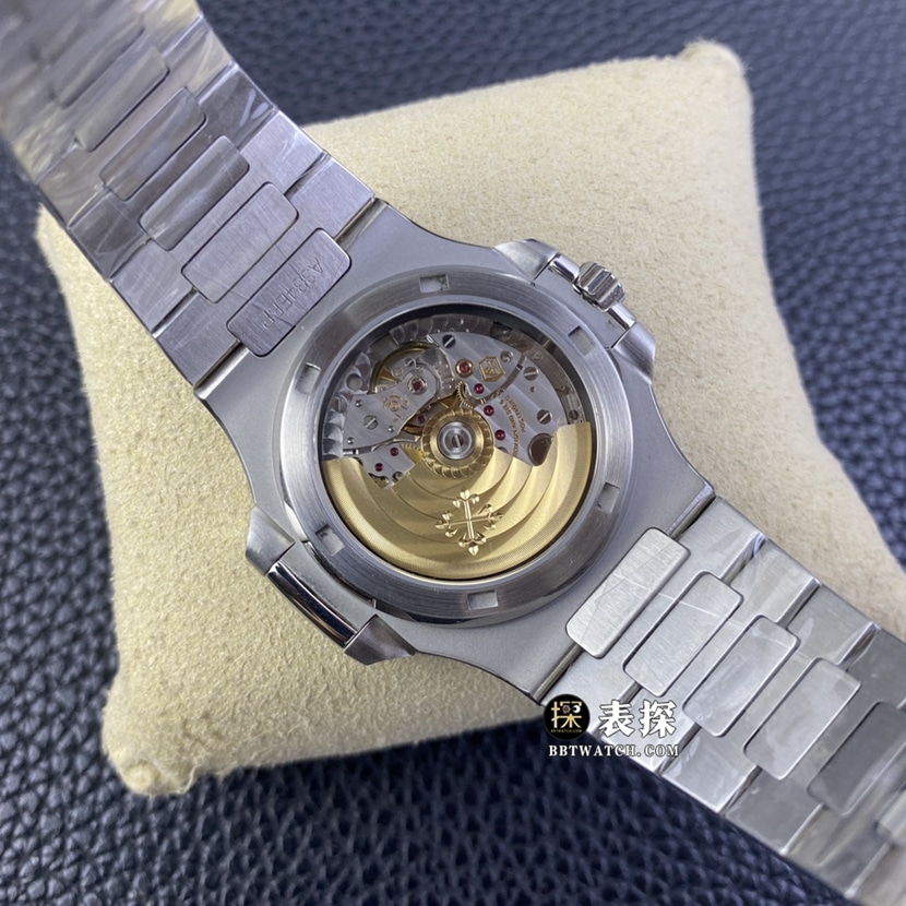 MP factory Patek Philippe sporty and elegant 5711top-tier watch men's green dialsteel bracelet model pictures and prices caseback live photo
