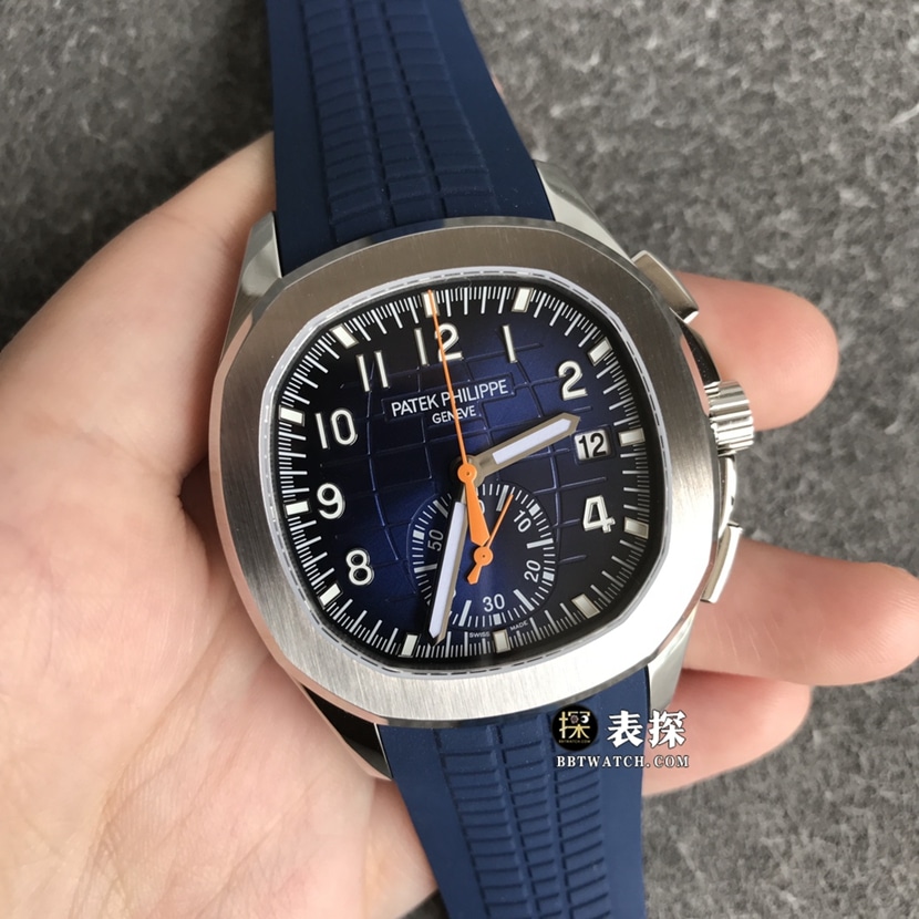 OM FactoryPatek Philippe59681:1top-tier watch men's blue dial rubber model pictures and prices front live photo
