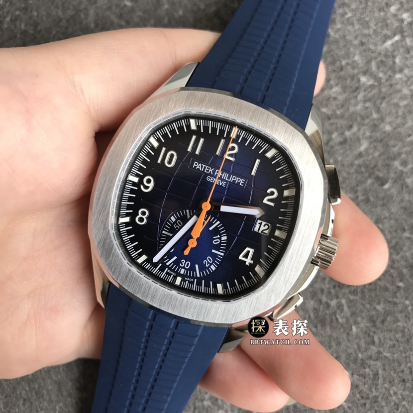 OM FactoryPatek Philippe59681:1top-tier watch men's blue dial rubber model pictures and prices front live photo