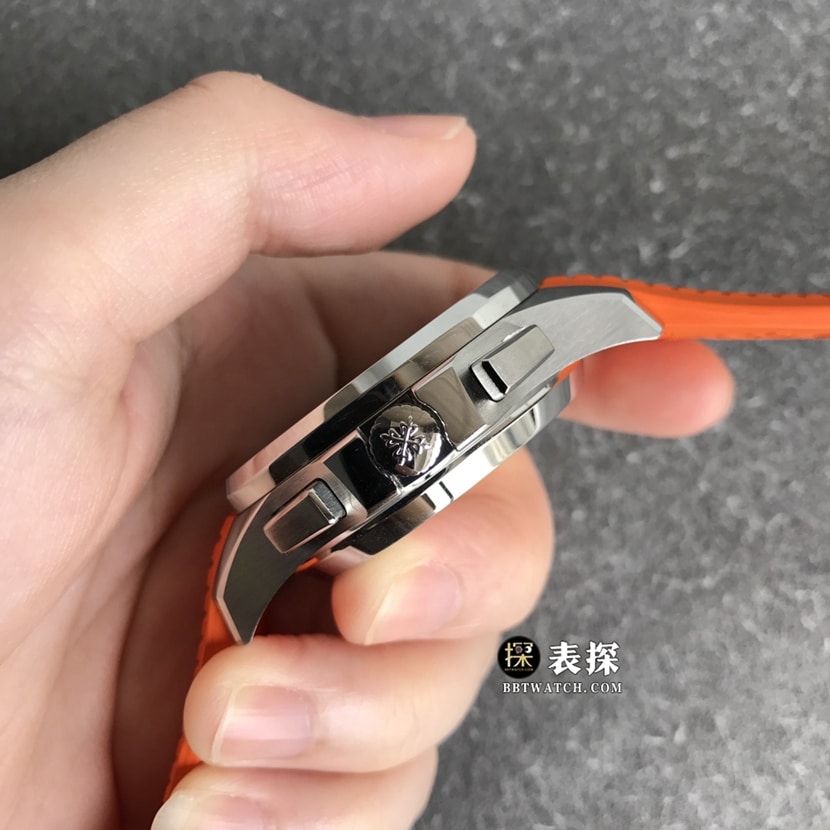 OM FactoryPatek Philippe5968A-001top-tier 1:1high-quality watch men's black dial rubber model pictures and prices side live photo