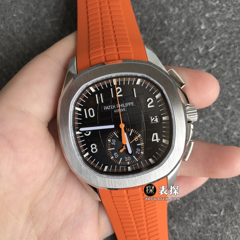 OM FactoryPatek Philippe5968A-001top-tier 1:1high-quality watch men's black dial rubber model pictures and prices front live photo