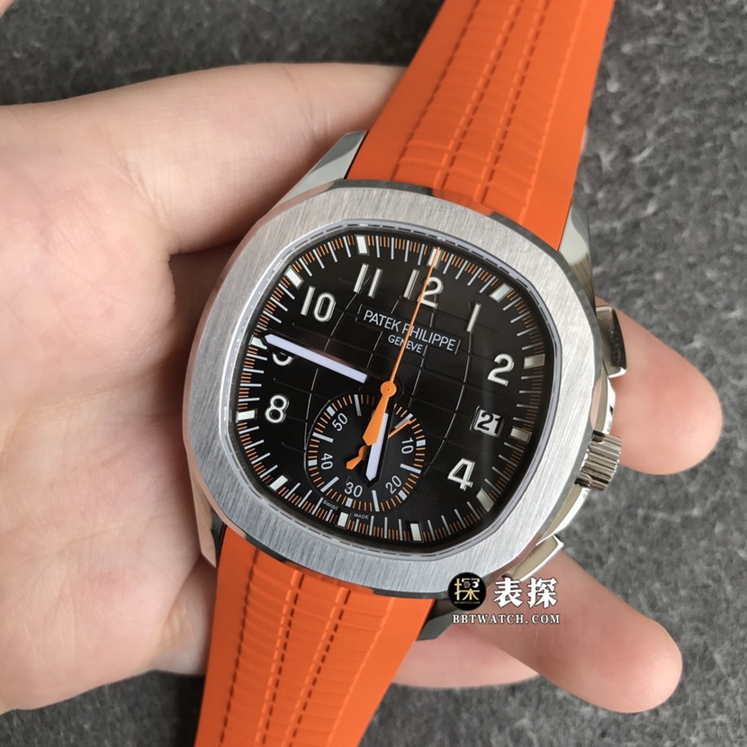 OM FactoryPatek Philippe5968A-001top-tier 1:1high-quality watch men's black dial rubber model pictures and prices front live photo