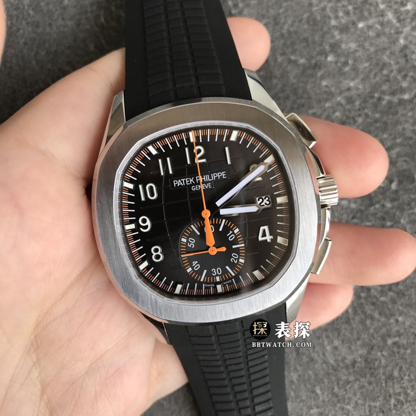 OM FactoryPatek Philippe5968A-001top-tier 1:1super watch men's black dial rubber model picture and price front live photo