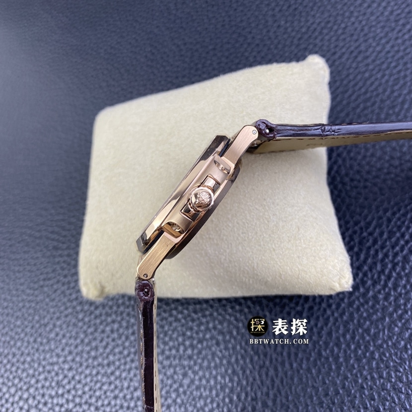 GS factory Patek Philippe sporty and elegant watch men's diamond plate leather strap model pictures and prices side live photo