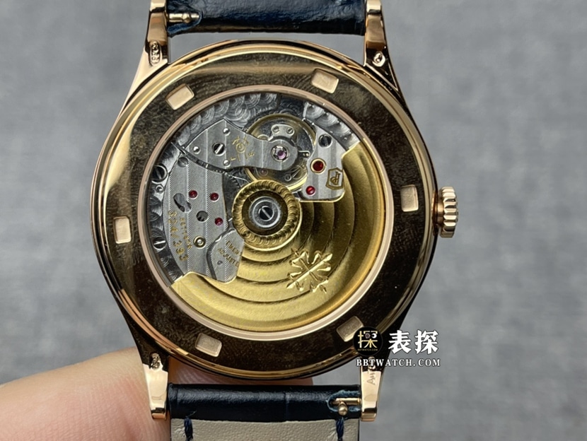 ZF FactoryPatek Philippe classical watch 5296R-0011:1super watch men's silver gray plate leather strap model picture and price caseback live photo