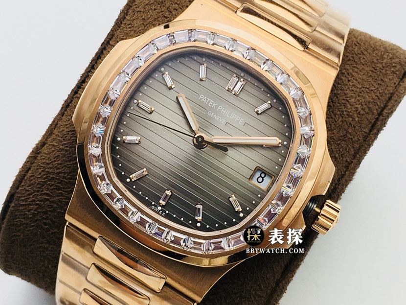 PPF FactoryPatek Philippe sporty and elegant top-tier 1:1super watch men's dark gray plate steel bracelet model pictures and prices front live photo